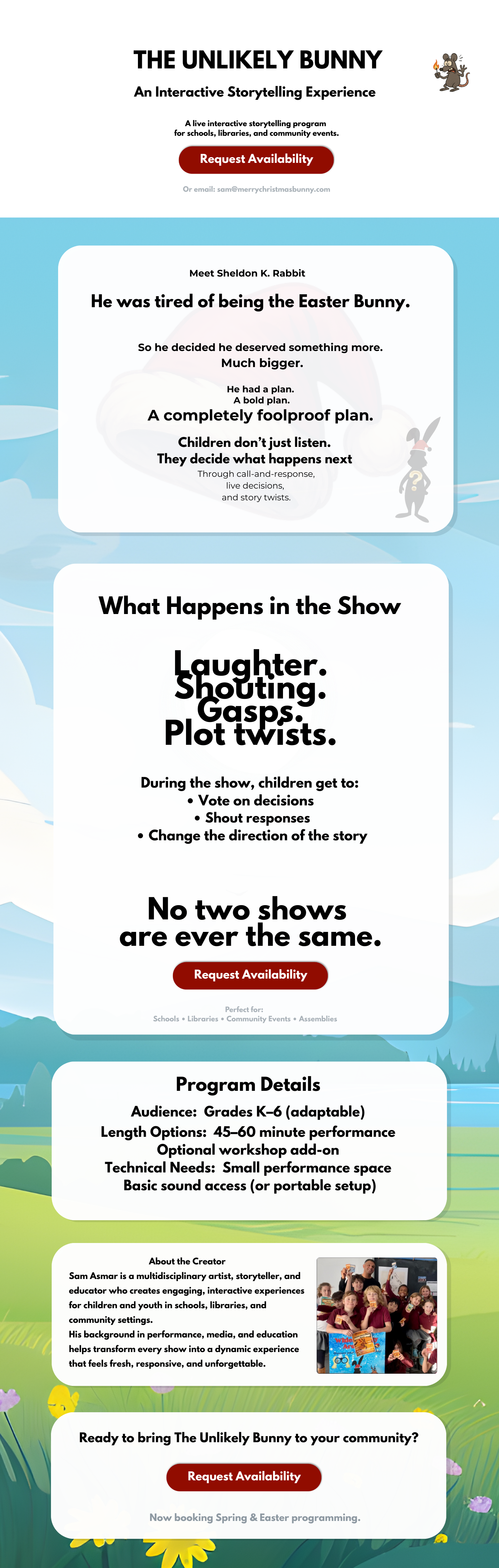 The Unlikely Bunny program page